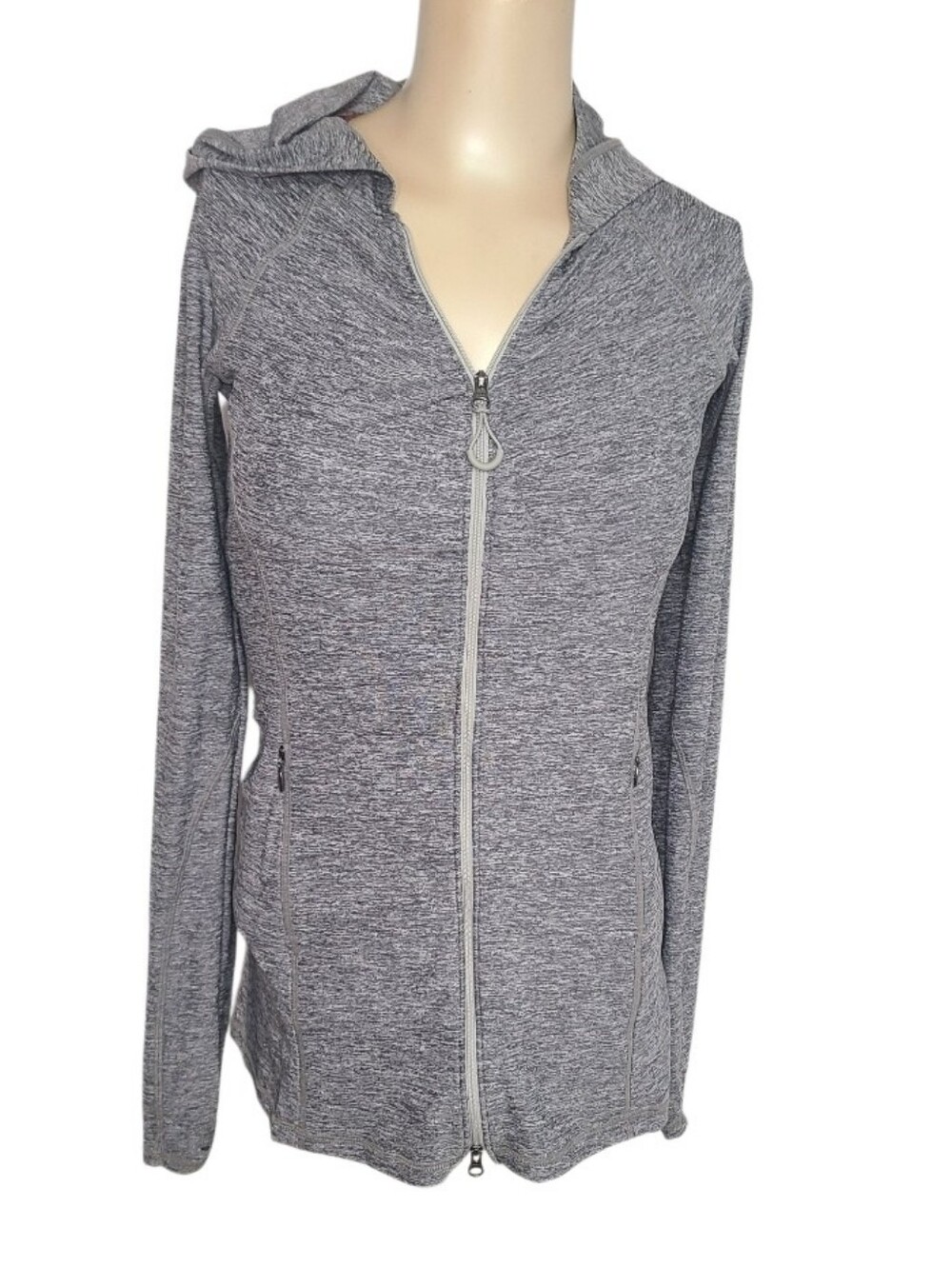 Athleta Heather Gray Vitamin Sea Full Zip Jacket XXS